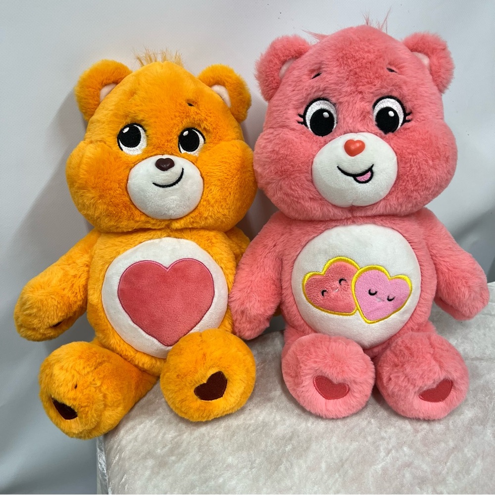 Care Bears Plush Duo Orange and Pink 2020 set of two stuffed animal toys